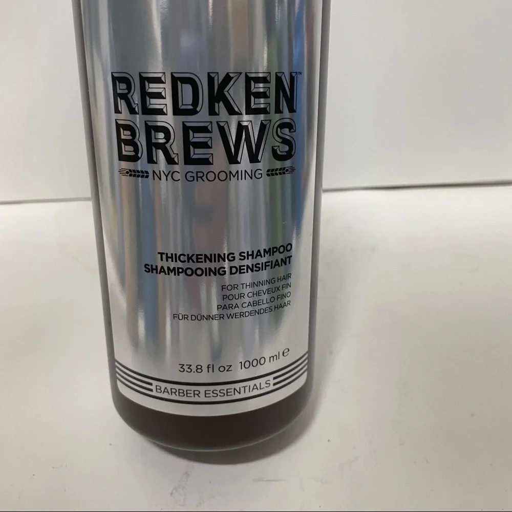 Redken Brews Thickening Shampoo For Thinning Hair For Men 33.8 OZ